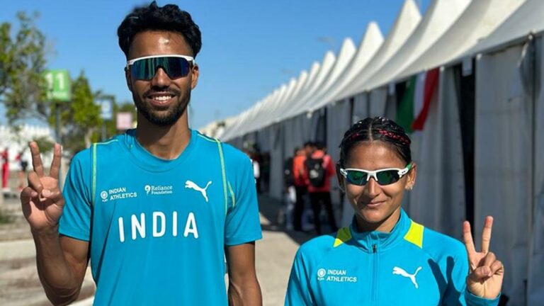 Priyanka-Akshdeep pair secures Paris 2024 quota in mixed marathon race walking relay at Worlds